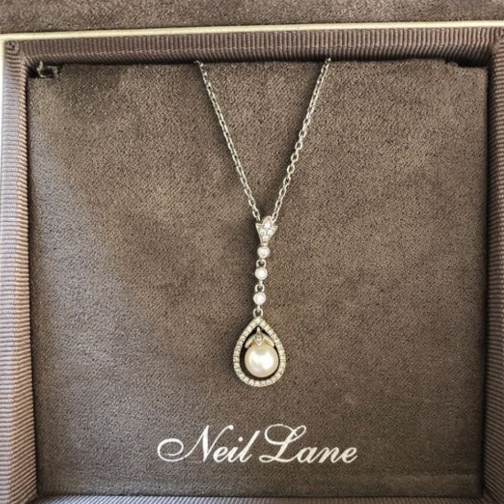 Neil lane diamond and pearl necklace